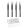 SPEEDWOX 4-Piece Center Punch Set, Nail Set, Pin Punch Set (132, 116, 332 Inch Nail Set + 18 Inch Center Punch), Chrome Vanadium Steel, Hardened,