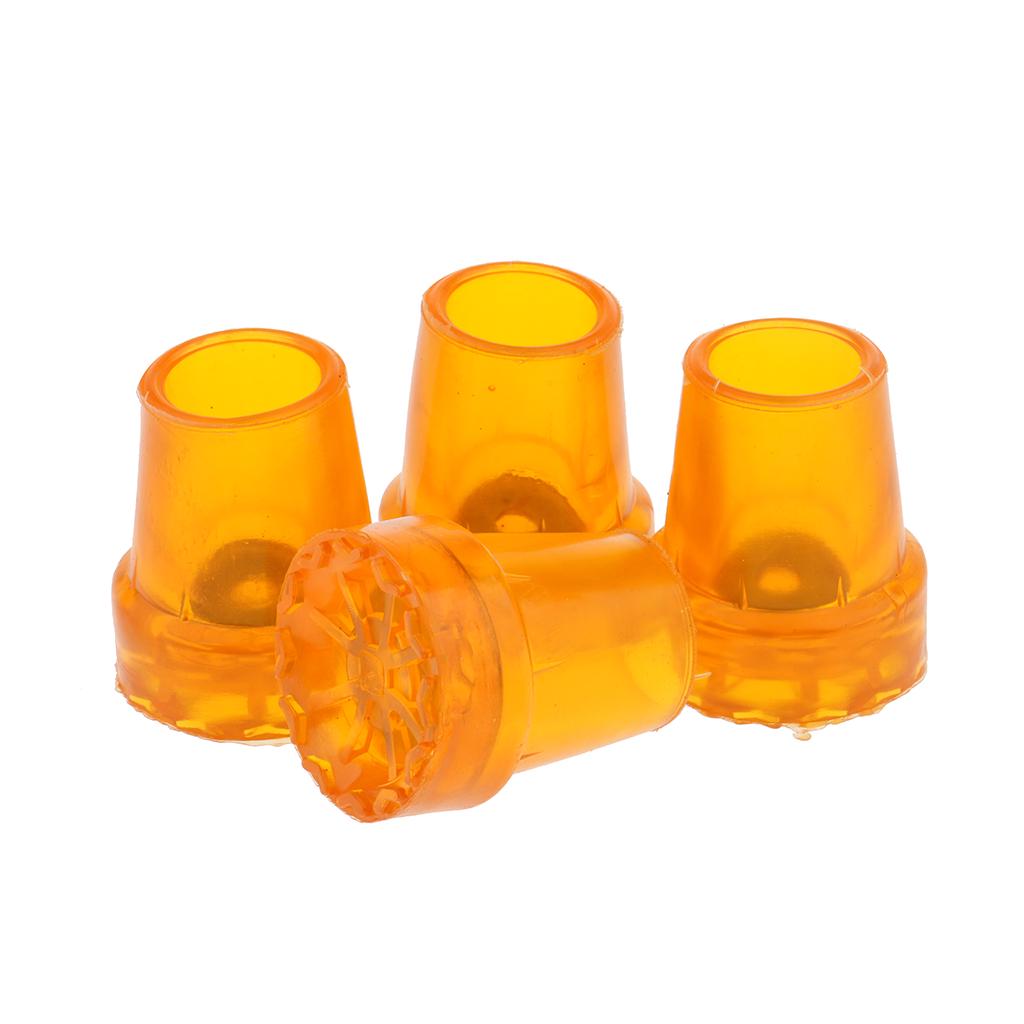 4 Pieces 22mm Durable Rubber Anti-Slid Heavy Duty Canes Replacement Tips for Walking Stick Crutches End