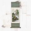 lanermoon Lanermoon Chinese Tradditional Landscape Silk Scroll Painting,Mountain and Waterfall Modern Hanging Paintings for Office Living Room