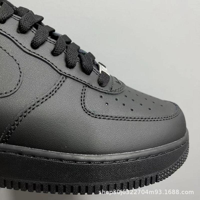 High Version AF Air Force One Pure White Pure Black Low-top Board Shoes Men's and Women's Casual Sports Shoes Vulcanized Bottom