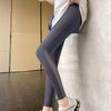 Ice Leather Yoga Pencil Pants Mesh Female Tight Trousers Women Sharkskin Pants  for Summer