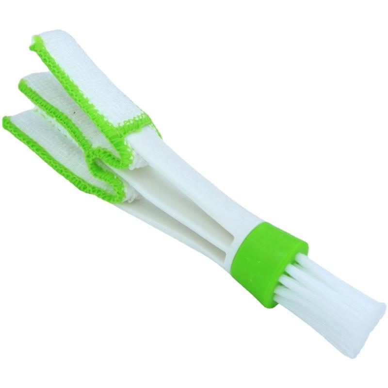 

Двойные щетки для чистки деталей автомобиля Чистка вентиляционных отверстий автомобиля Чистка решетки кондиционера Щетки для протирки пыли Инструменты для чистки салона автомобиля