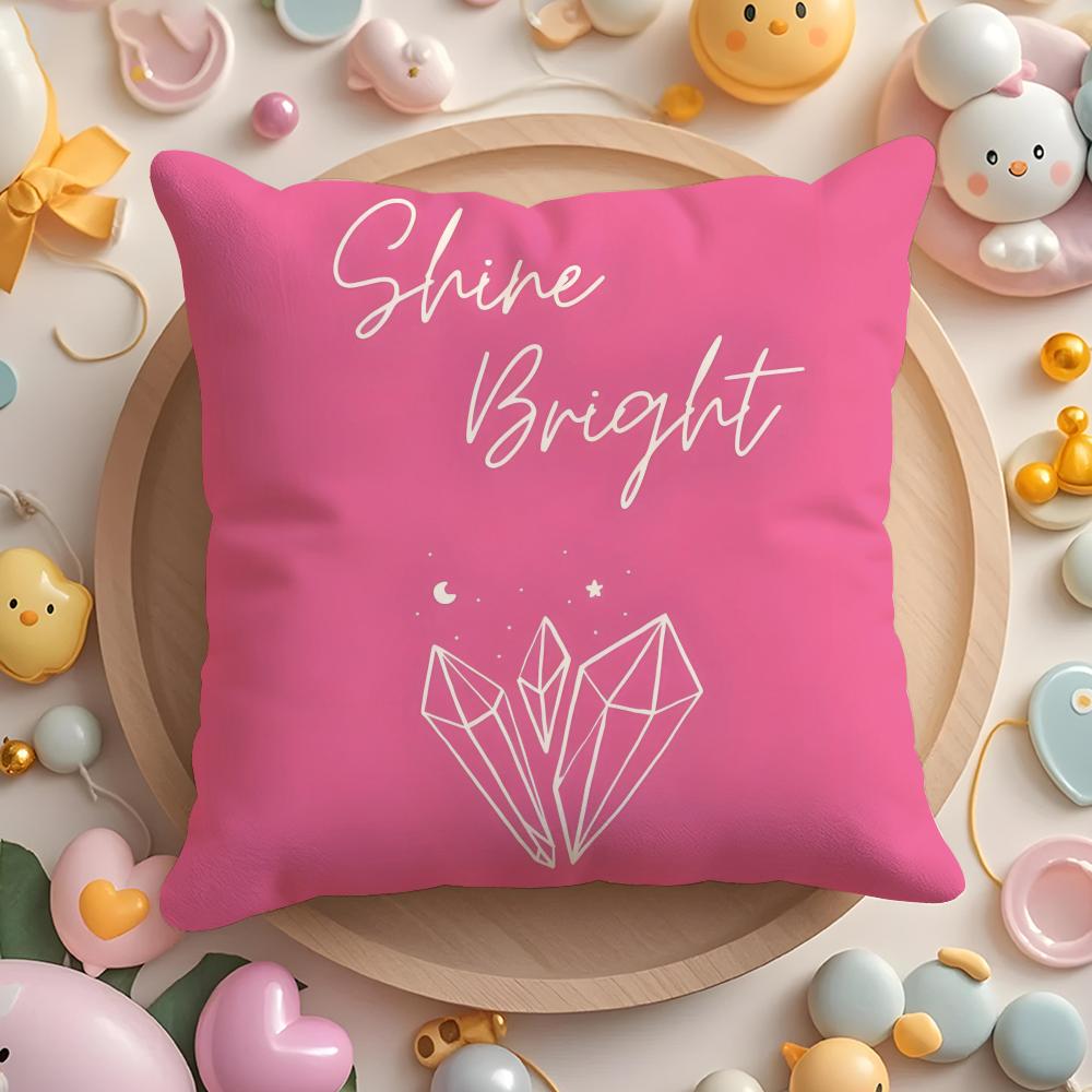 Feminist Girl Power Inspirational Quote Cushion Cover Plush Fabric Soft Double-Sided Printed Sofa Winter Home Gift Pillow Cover