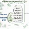 Heart Acrylic Coworker Gift. Farewell or Retirement Sign for Boss, Colleague or New Job.