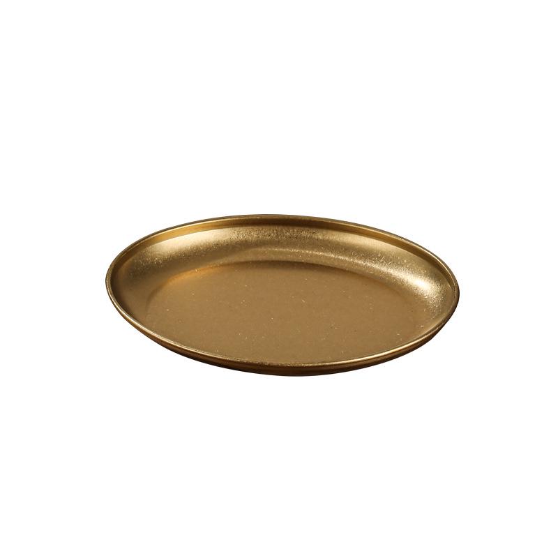 Retro Stainless Steel Egg-Shaped Oval Plate – Creative Dinnerware for BBQ, Cold Dishes, and Snacks