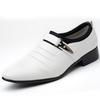 Halbschuhe Herren Stahl Spitzschuh Herren Italienische Lederschuhe Versteckter Absatz Formelle Schuhe