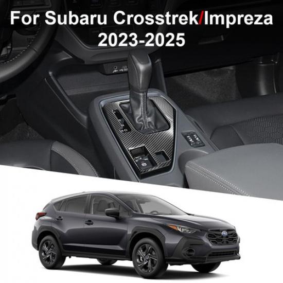 Fit For -2025 Subaru Crosstrek Car Carbon Car Gear Panel Trim Accessories