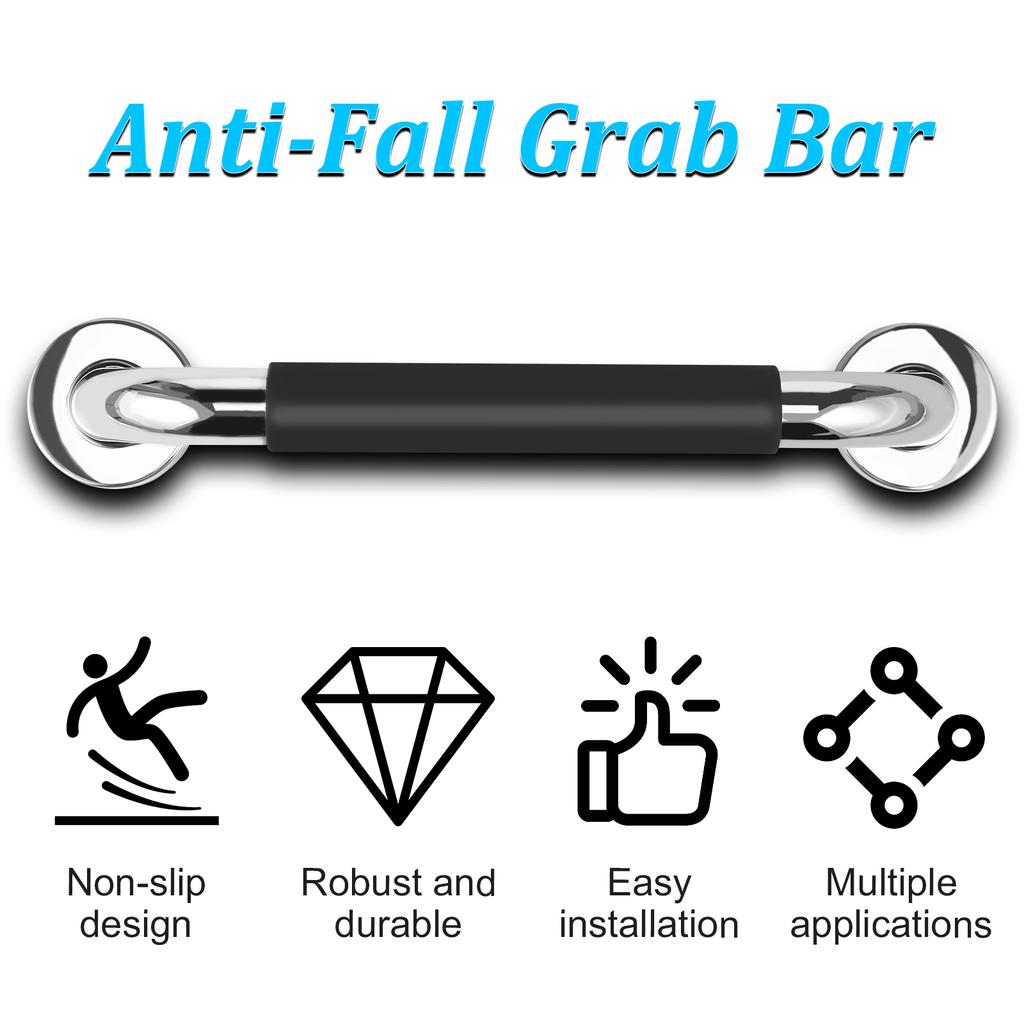 Shower Toilet Handrail Stainless Steel/Plastic Bathroom Tub Grab Bar Anti Slip Prevent Falls for Elderly Safety Support Handle