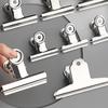1PC Stainless Steel Multi-functional Metal Clamp Paper Clips Strong Binder School Office Household Stationery Supplies