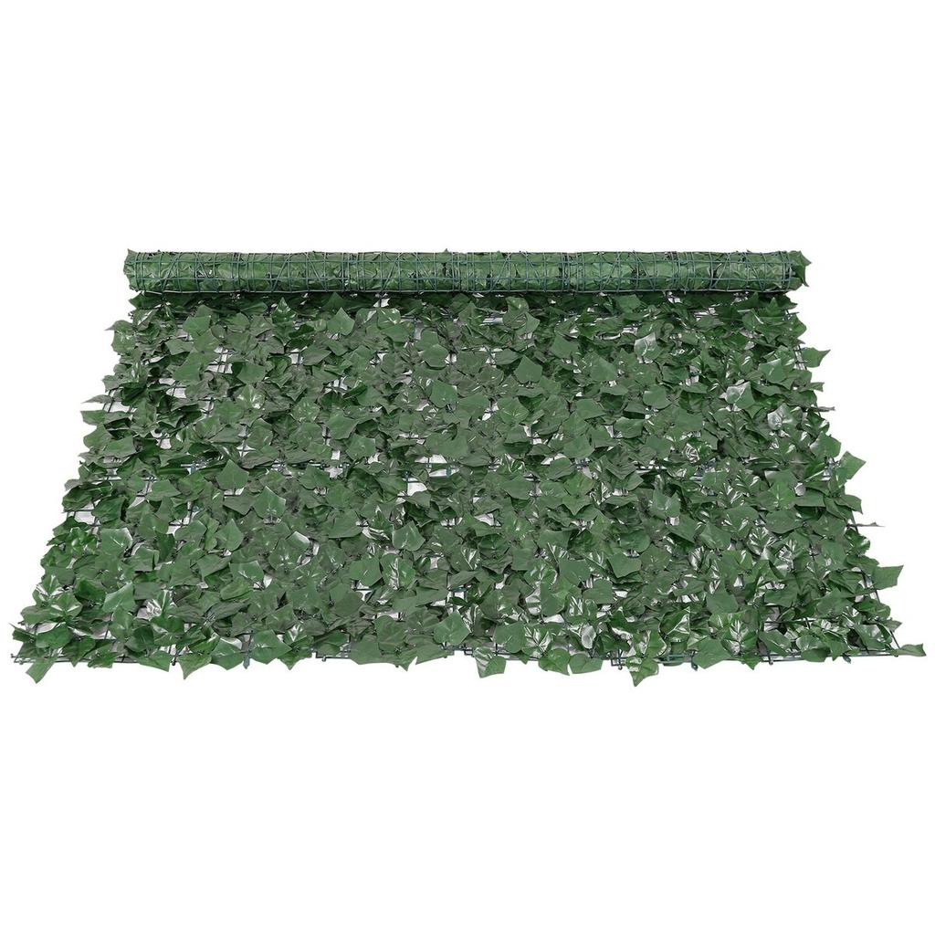 Ivy Privacy Fence, 1500 x 2490 mm Artificial Green Wall Screen, Greenery Ivy Fence with Strengthened Joint, Faux Hedges Vine Leaf Decoration for