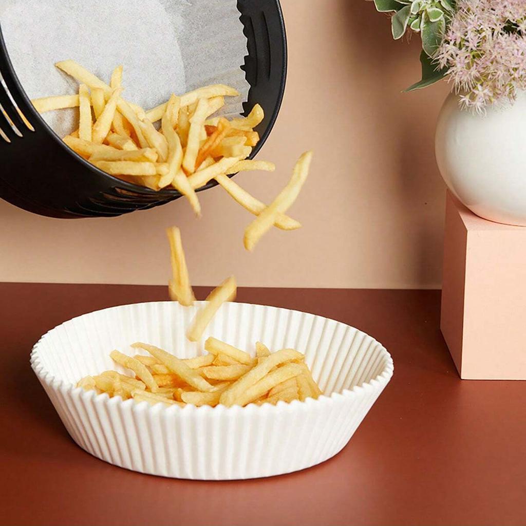 30pcs Air Fryer Paper Special Paper Food Grade Oil Absorbing Paper Barbecue Baking Silicone Oil Paper Non Stick Pot Pad