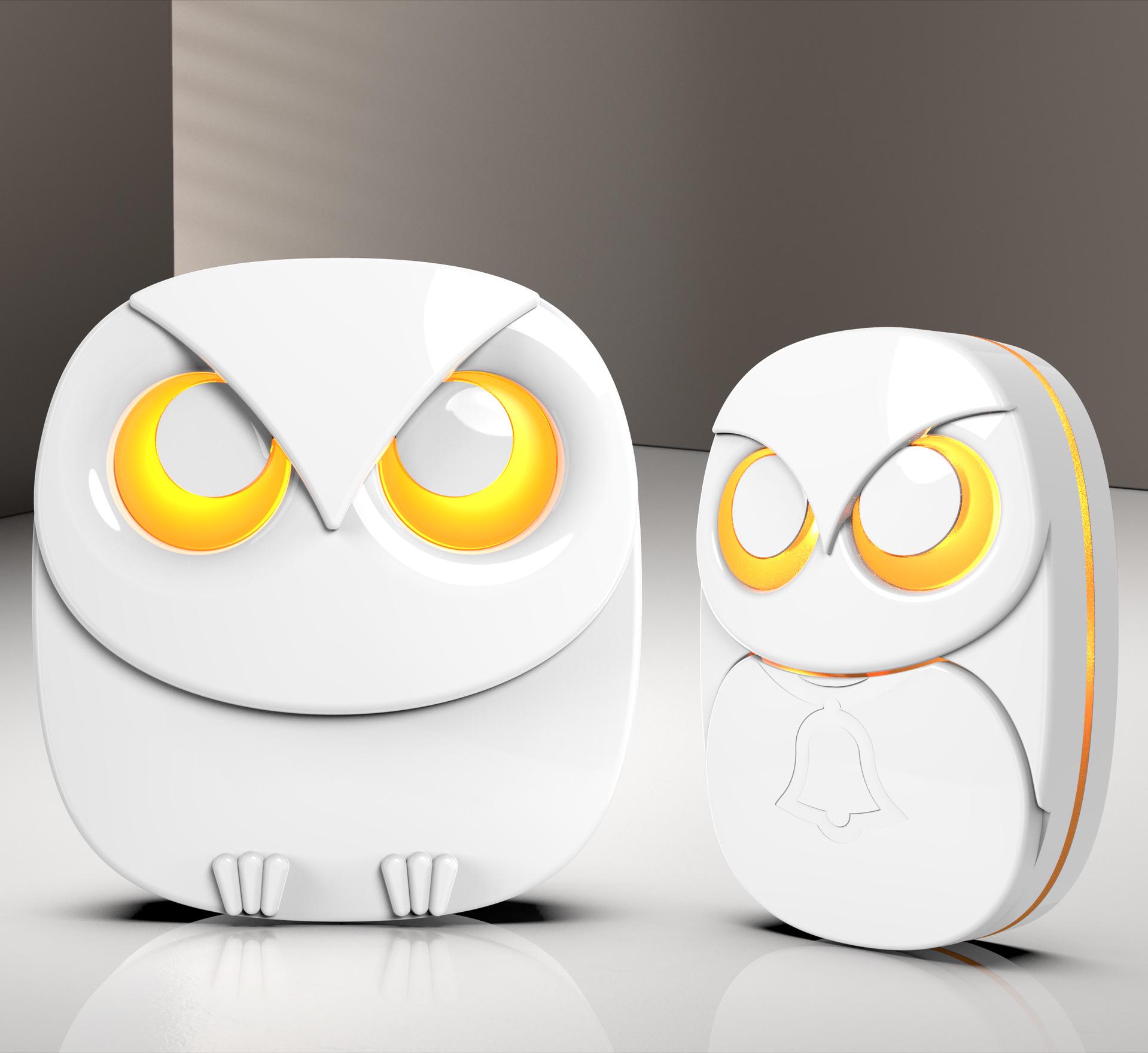 

Cross-border Owl Waterproof Long-range Cartoon Wireless Doorbell for Elderly with High Volume