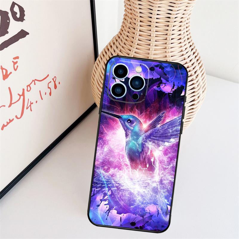Hummingbird Phone Case For iPhone 17 Pro Max 14 13 12 11 15 16 Pro Max mini 15 16 Plus 16e Back Cover