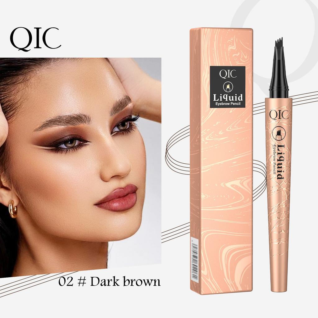 New 3D Waterproof Micro-Knife Magic Eyebrow Four-Pronged Eyebrow Pencil Wild Water Eyebrow Pencil