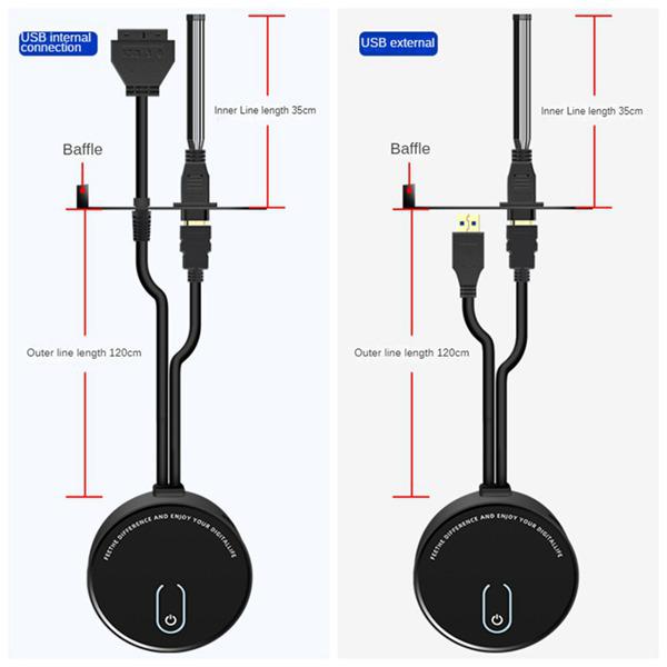 1 Set Desktop Switch - Black, ABS+PVC Material Other