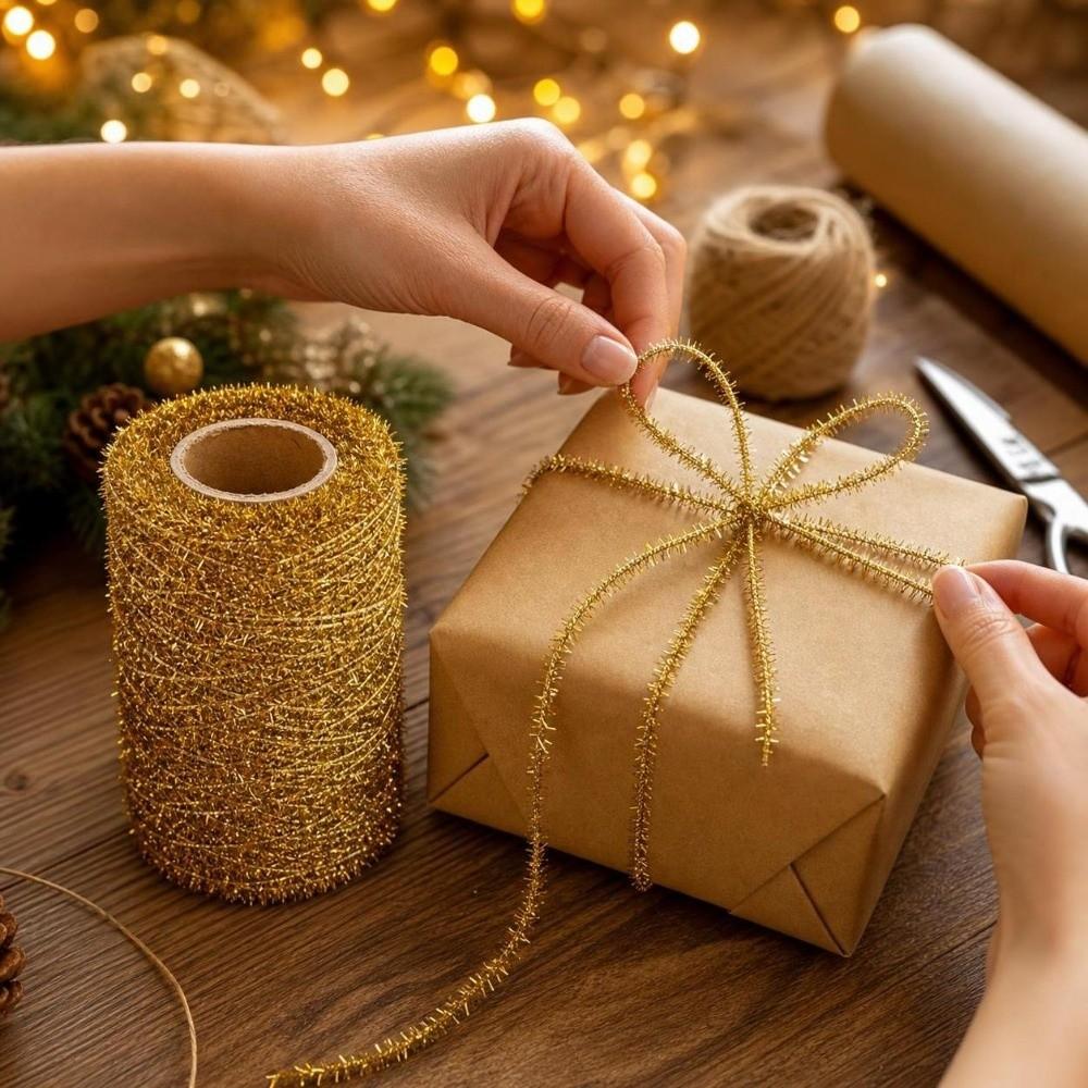 Twisted Texture Christmas Decorative Thread Multiclor Macrame Cord Rope  Gift Wrap Use