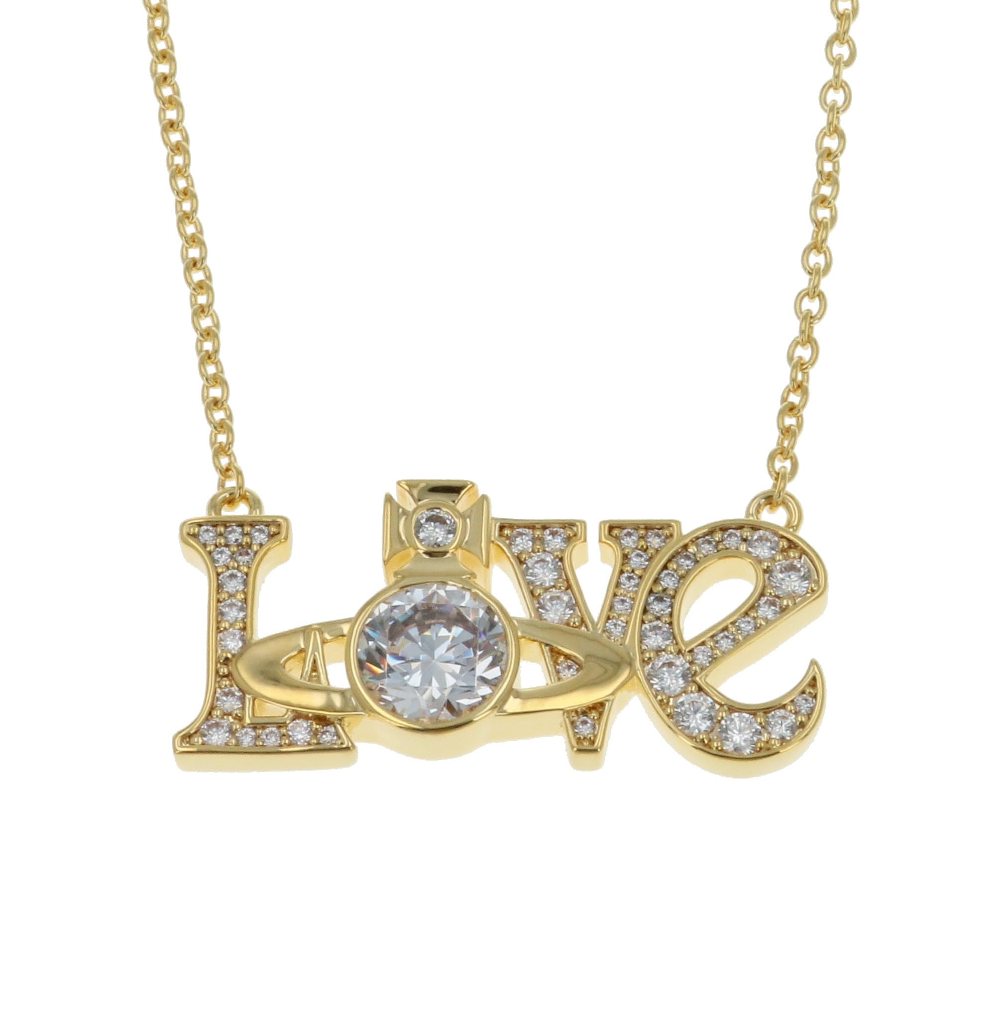 

LOVE necklace Brass [Vivienne Westwood] 630203DO/02R102 [item]