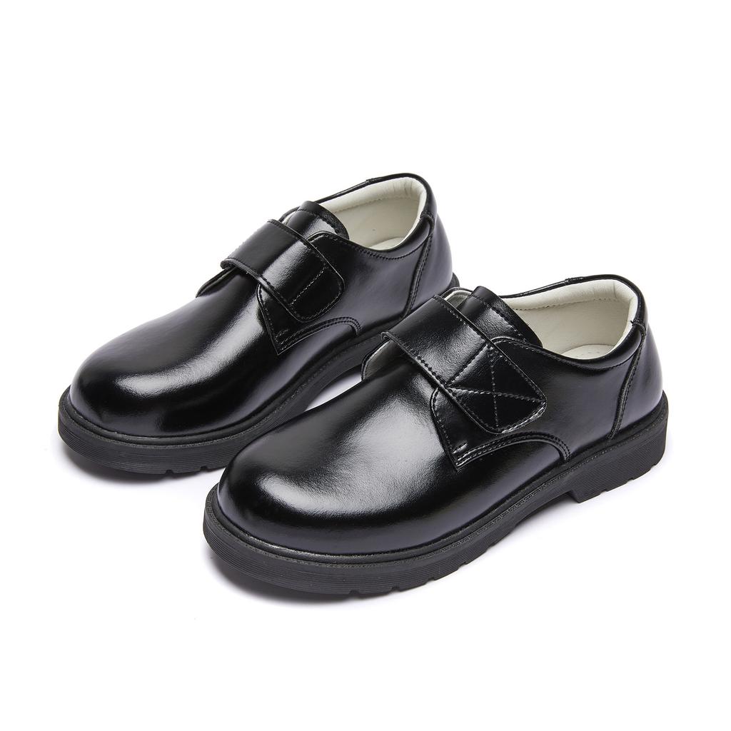 Children Loafers For Boys 2026 Spring British Style Classic Kids Fashion Performance Casual Black Leather Shoes For Wedding Show