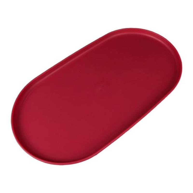 Stackable Fruit Plate Oval Shaped Reusable Dessert Tray Thickened Food Serving Platter for Camping