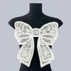 Stylish Bowknot Wool Embroidered Beaded Applique Corsage Flower Collar