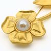 Used Givenchy Brooch flour metal 19.1g gold Accessories