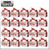 Christmas Small Gift Boxes Cardboard Goodie Treat Boxes Easy To Assemble Paper Boxes for Kids Santa Claus Party Favors Supplies