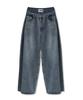 AVANDRESS 88 Incision Wide Denim Sagging Pants_3 Colors