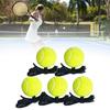 5Pcs Tennis Training Balls with String Tennis Trainer Balls Rebounds Practice Balls for Indoor and Outdoor Tennis Practice