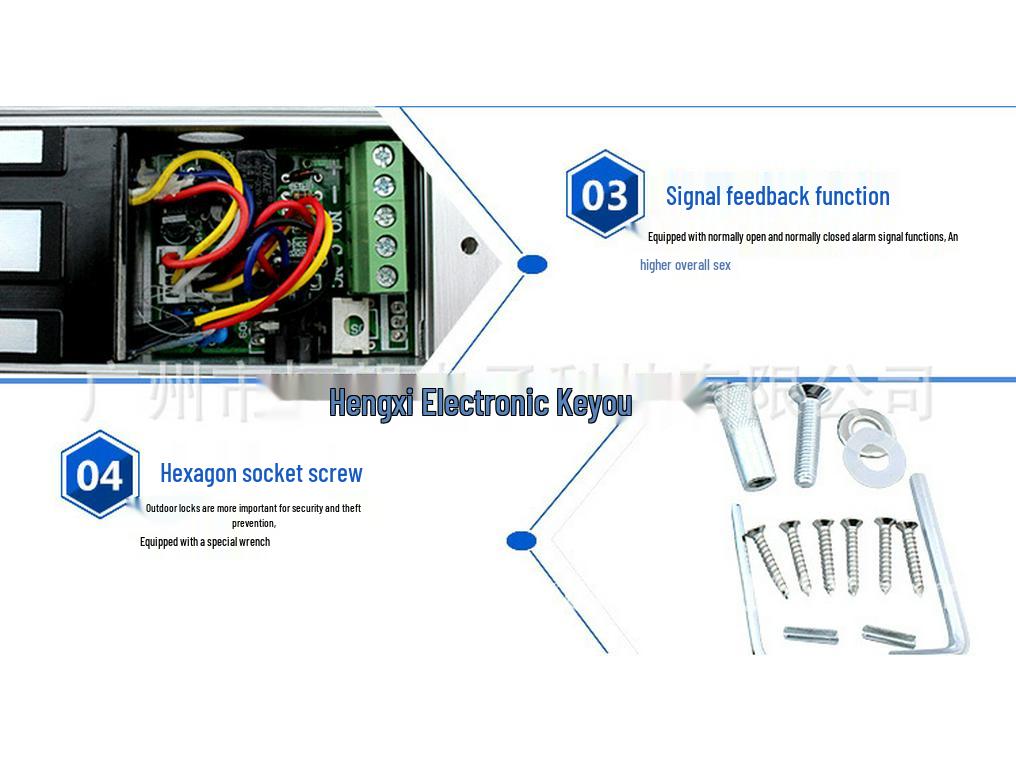 500kg Electromagnetic Lock for Access Control and Building Security Intercoms