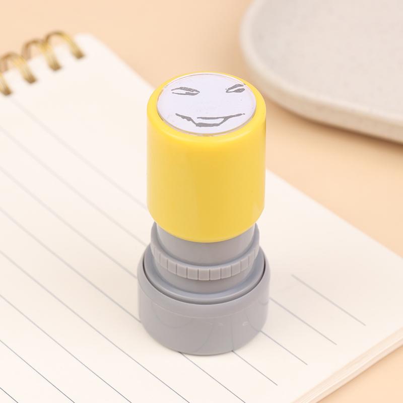 Personagens de Desenho Animado Divertidos Expressões Selo Positivo Tipo Prensa Carimbos de Planejador Kpop Anime Ação Carimbo de Tinta Presente para Fãs