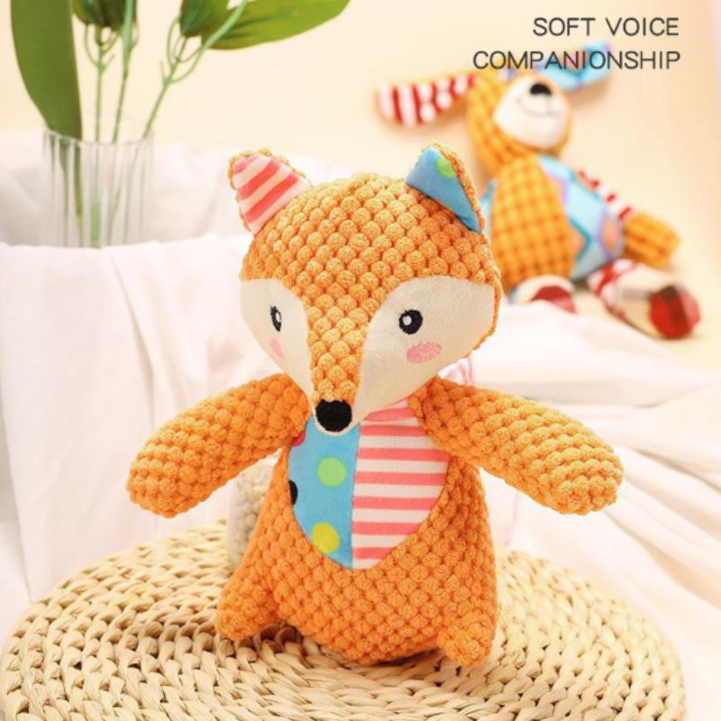 New Interactive Pet Plush Toy for Cat And Dog - Cute Squeaky Bite Resistant Puzzle Chew Toy for Teeth Cleaning Pet Supplies