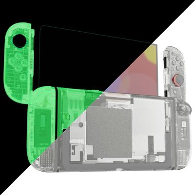 EXtremeRate Coque de remplacement DIY Boutons pour Nintendo Switch Ensemble complet personnalisé avec plaque arrière et boutons de boîtier de manette pour Switch 2 Deluxe