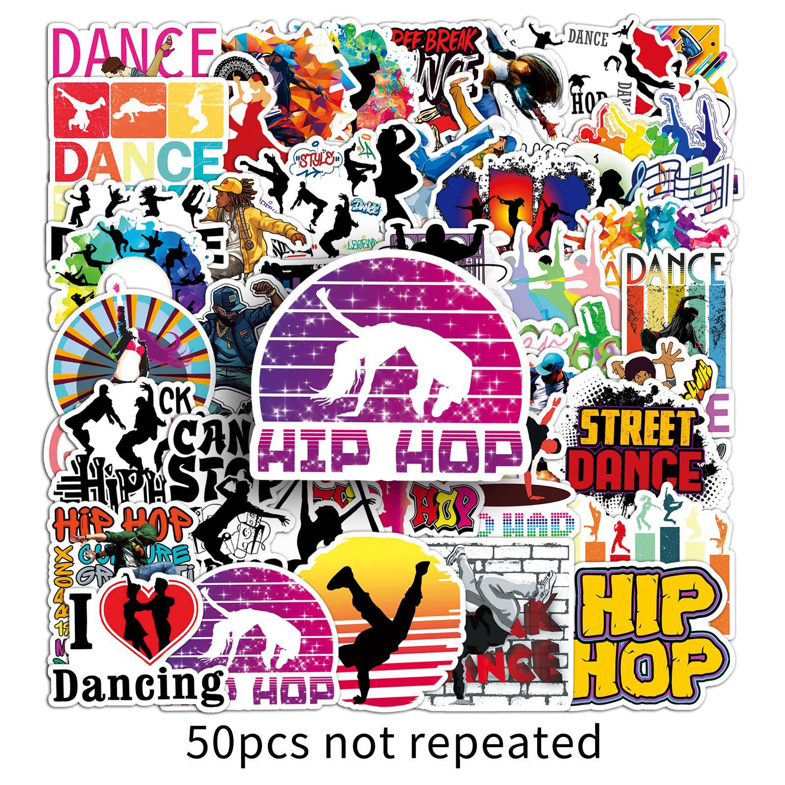 Dancing Cartoon Stickers: 50 Trendy, Waterproof Designs for Phone Cases & Laptops