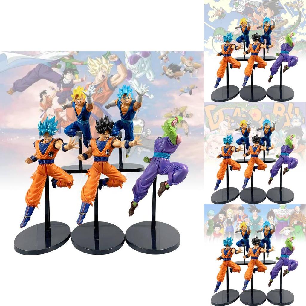 Exquisites Dragon Ball Z Super Saiyan Goku und Gohan Kampfmodell Anime-Figurenset