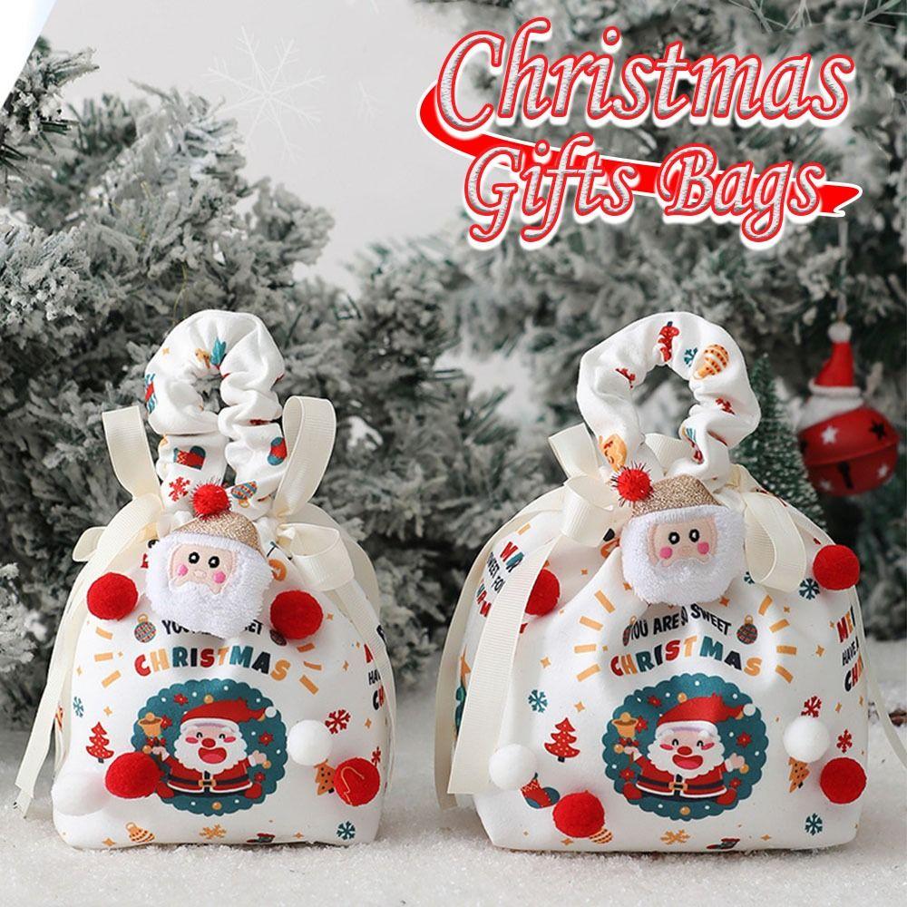 Elk Snowman Christmas Wrapping Bags Santa Claus Xmas Gifts Bags  Merry Christmas Decor