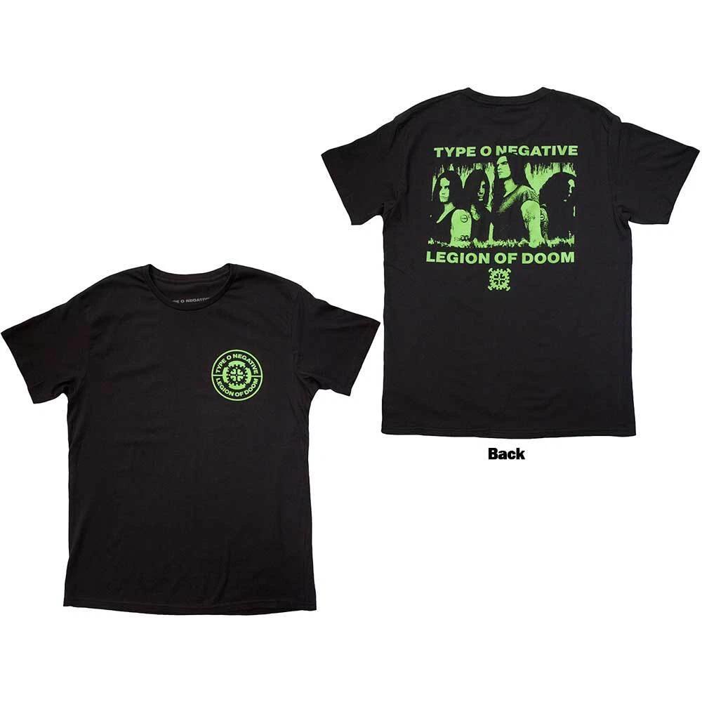 Type O Negative Unisex T-Shirt: Legion of Doom (Back Print) (Small) 3XL