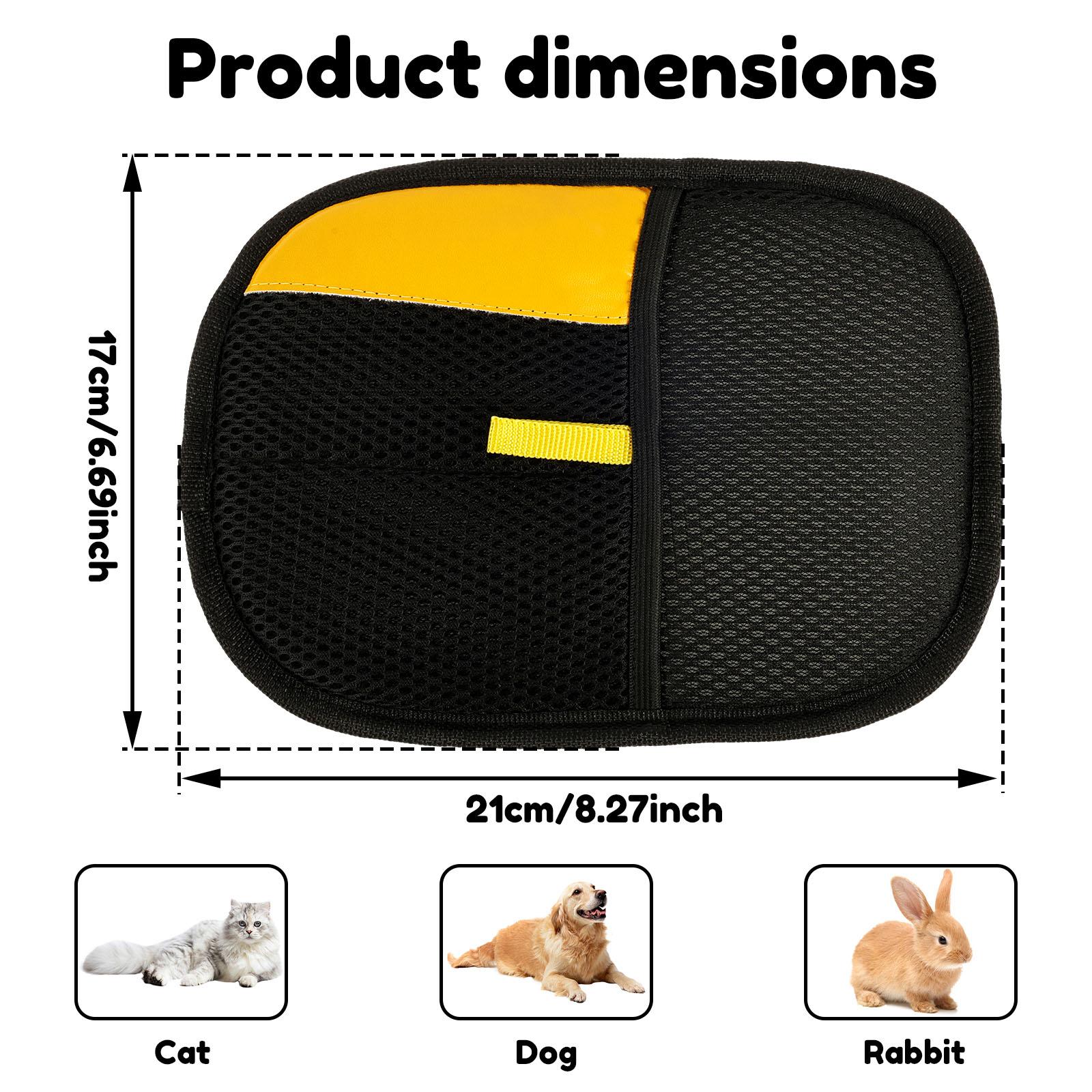 

5Pcs Pet Grooming Gloves Electrostatic Pet Hair Removal Glove Double Sided Cats Dogs Static Dedusting Brush for Couch Furniture