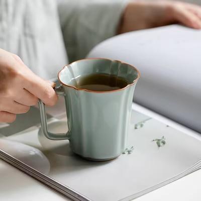Secret Huang Ru Kiln Office Cup Ceramic Water Cup Coffee Cup Office Personal Cup Retro Single Household