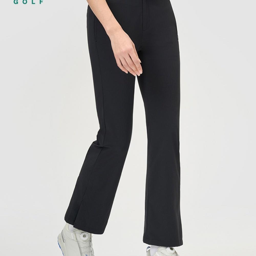 FILA Fashionable Casual Versatile Knitted Sports Pants Women bottoms Deep-Black A11W525812FBK