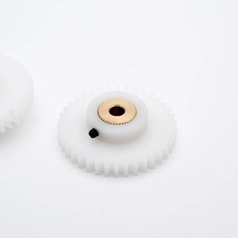 POM Gear Wheel 0.8M 26/29/30/32/33 Teeth Spur Nylon Plastic Gear With Copper Sleeve