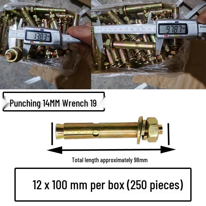 National Standard M6-M12 Expansion Bolts & Screws: Iron-plated, Galvanized, and Explosion Bolts