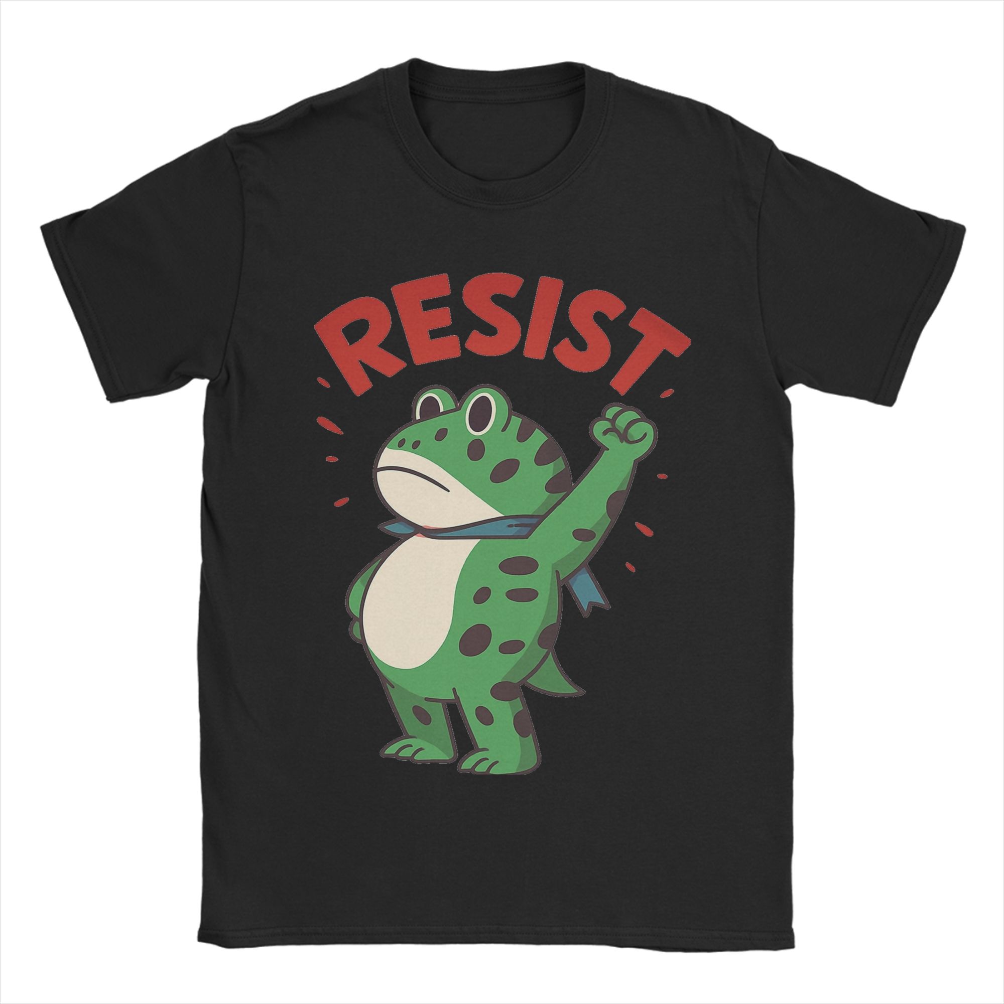 

Portland Frog Protest Resist Frog T Shirts Men s Pure Cotton Vintage T-Shirt Crewneck Tees Short Sleeve Clothing 4XL 5XL 6XL 4XL
