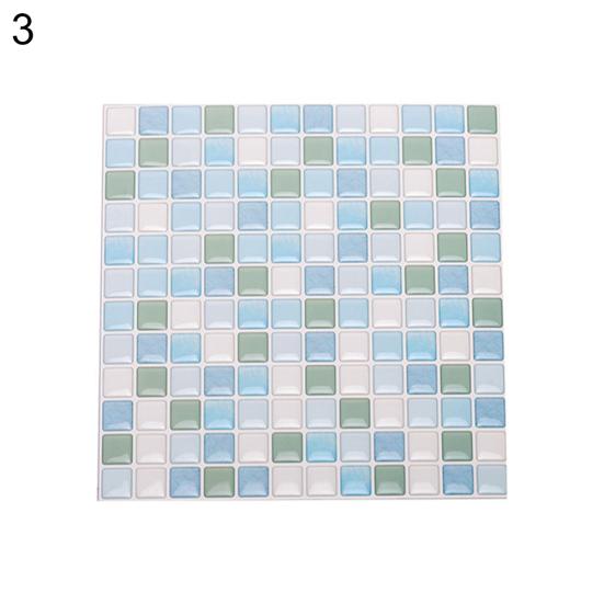 3D Mosaic Self Adhesive Wall Floor Tile Sticker Decal Kitchen Bathroom DIY Decor