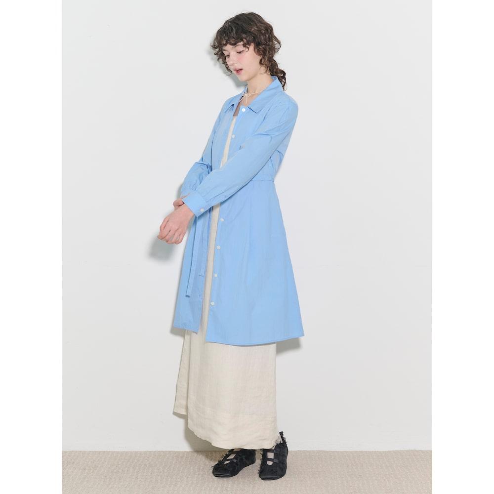 Binpolleidiseu [B. My] Voluminous Sleeve Medium Length Dress Sky Blue (Bf5271N01Q)