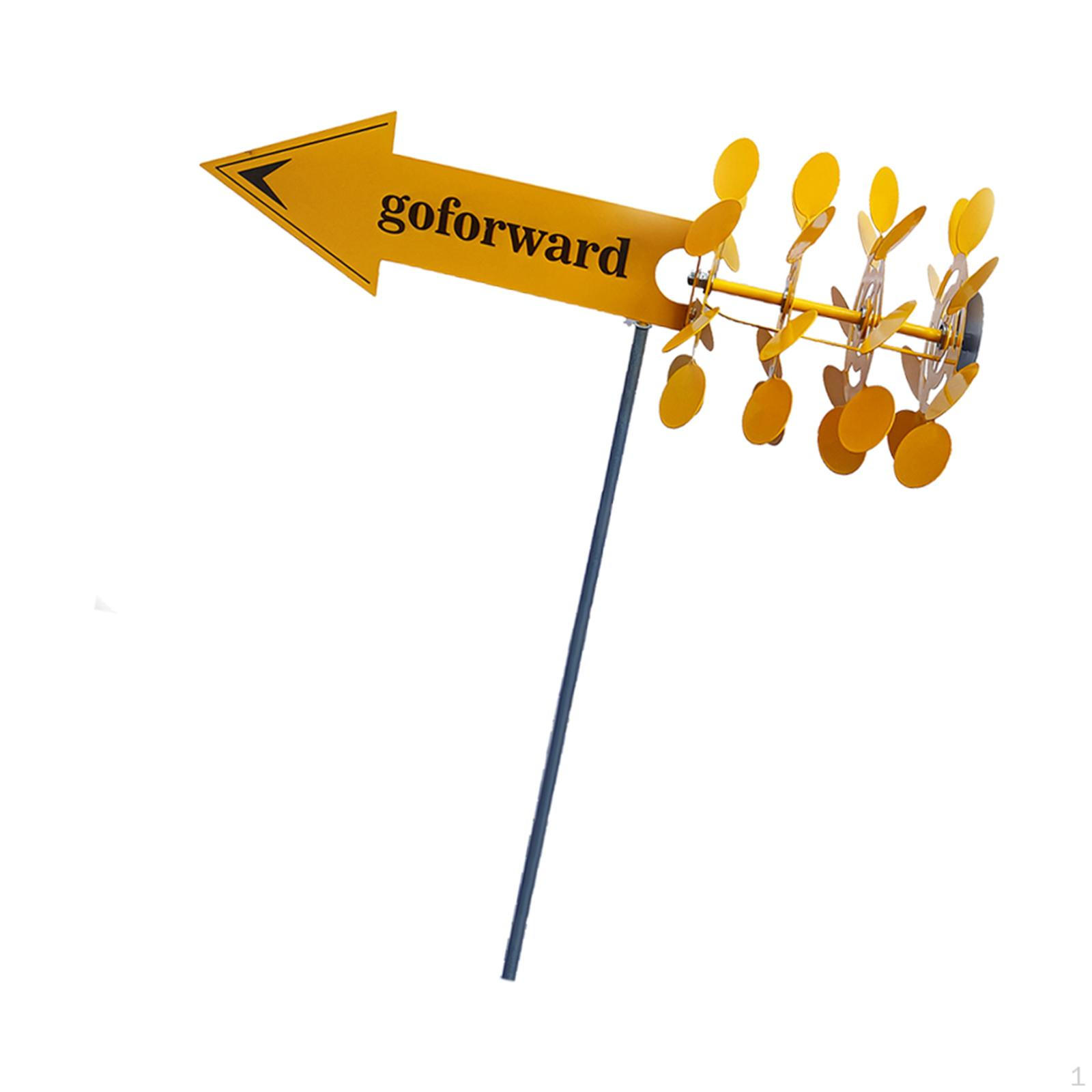 Garden Weathervane Yard Ornament Roof Decor Art Metal Weather Vane Wind Direction Indicator for