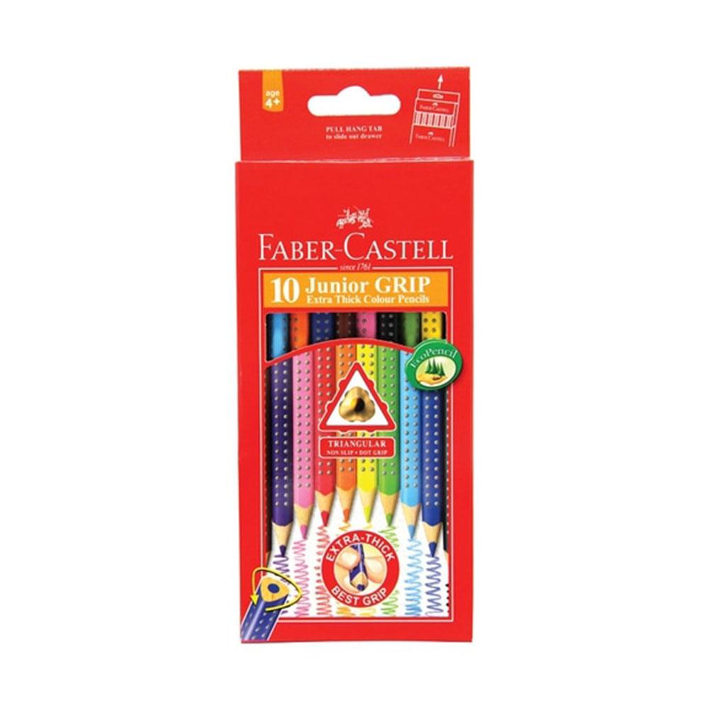 Faber-Castell Junior Grip Dreieckiger Buntstift 10 Stück