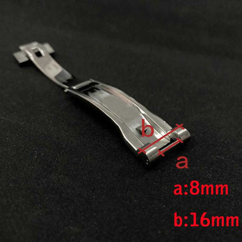 Vervangende Rolex Oyster Perpetual Armband Sluiting voor Heren- & Dameshorloges - Roestvrij Staal Vouwsluiting, 16mm.