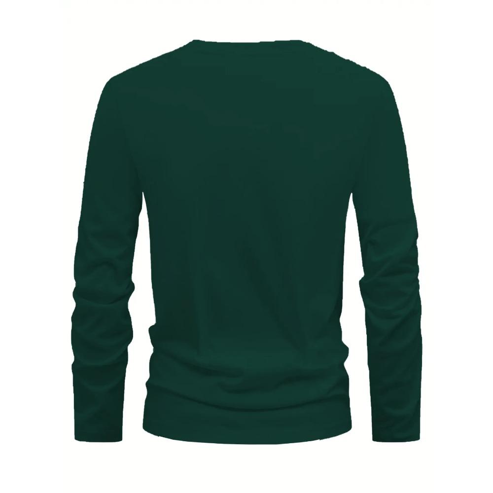 Santa Claus Riding A Motorcycle 3D Print Long Sleeve - Fun Christmas Quirky Biker Style Top, Eye-Catching Festive Outfit