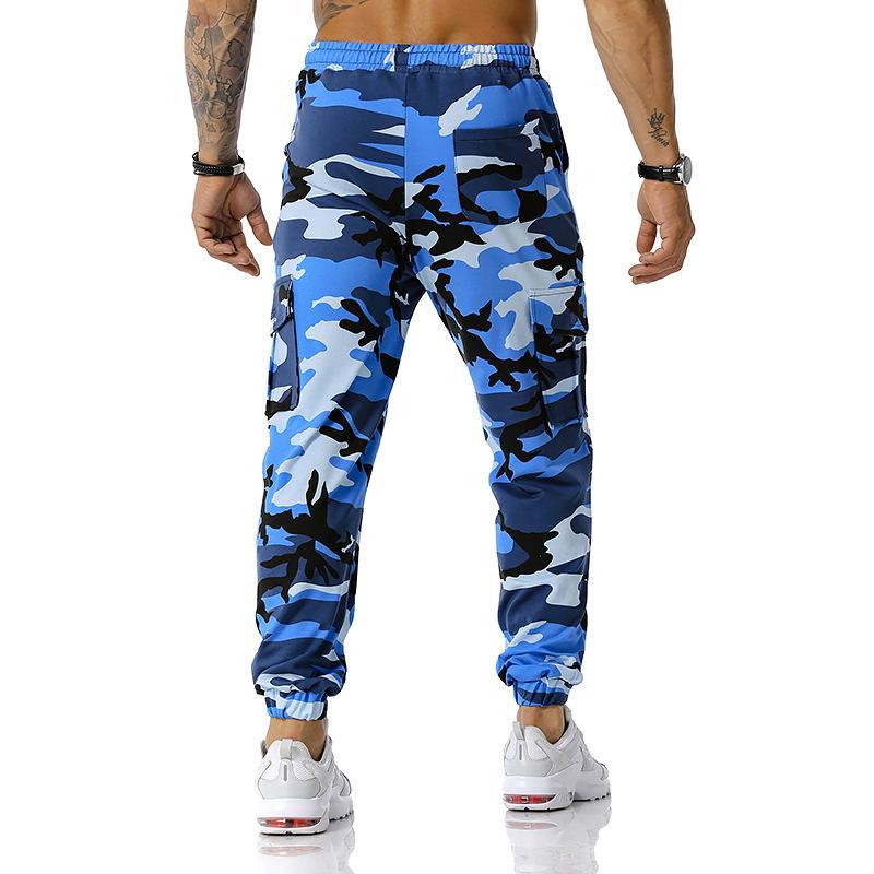 Men's Pants Camouflage Jogging Pants Outdoor Sports Pants Football Training Fitness Trousers Casual Sweatpants Men