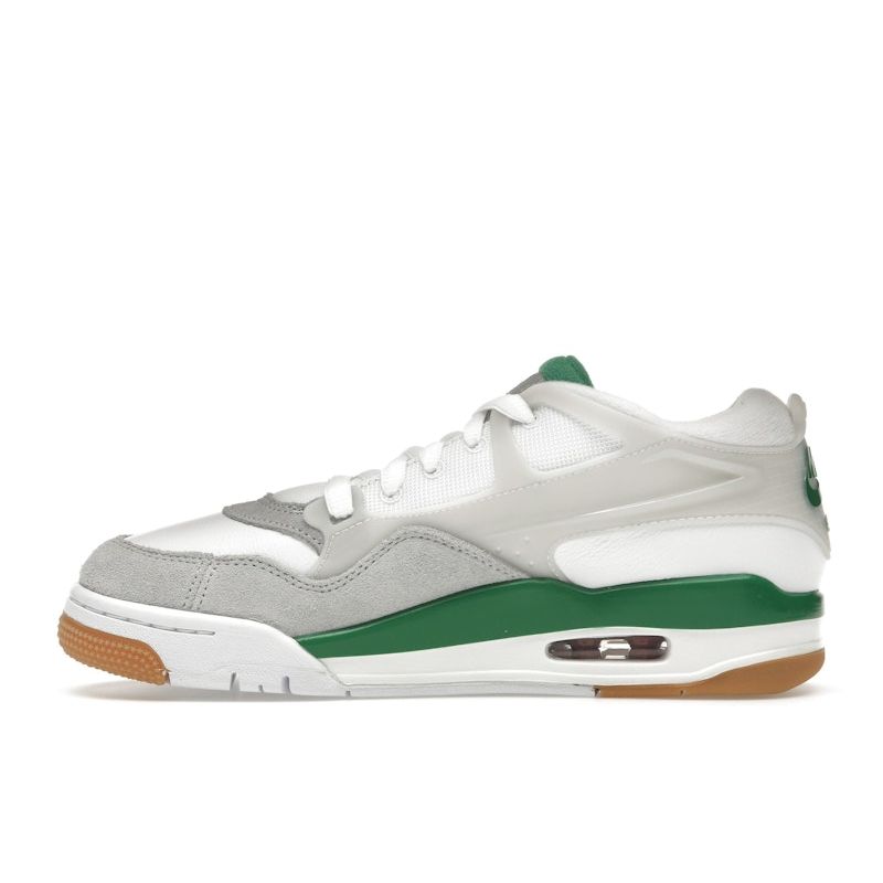 Air Jordan 4 RM Pine Green Unisex Sneakers White Neutral-Grey Wolf-Grey FQ7939-103